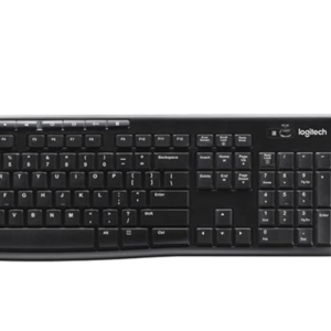 Logitech MK270 Wireless Keyboard And Mouse Combo For Windows, 2.4 GHz Wireless, Compact Mouse, 8 Multimedia And Shortcut Keys, For PC, Laptop - Black